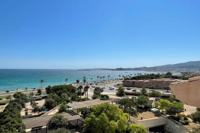 Penthouse avec terrasse et vue spectaculaire sur la mer, situé à Portixol, 4 chambres, terrasses, parking, Palma.